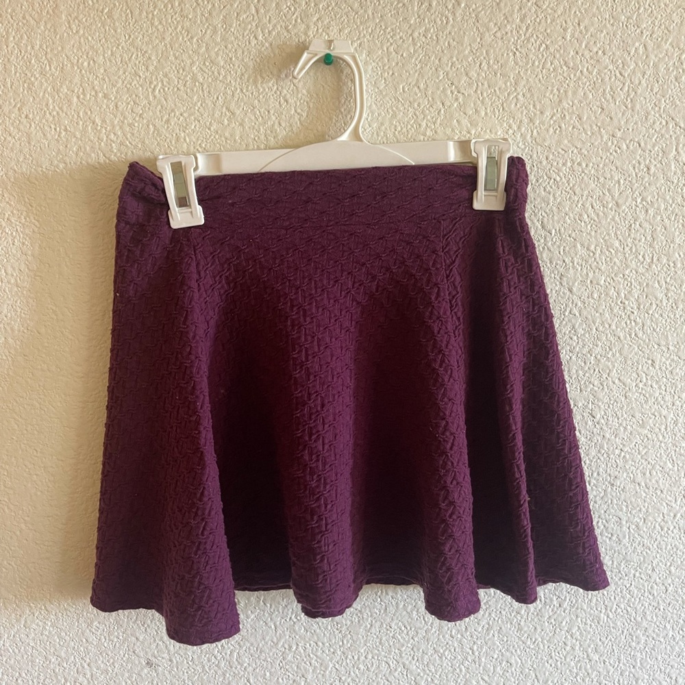 Burgundy skirt